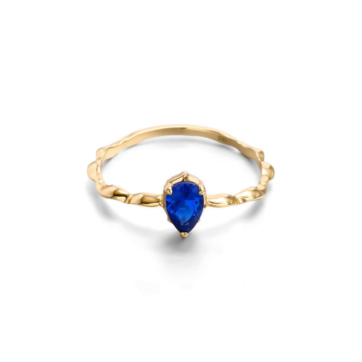 Japanese Light Jewelry Akado  Sapphire Ring