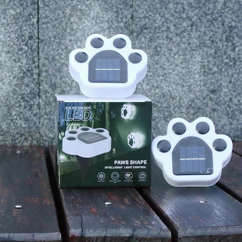 Solar Bear Paw LED Ground Lights