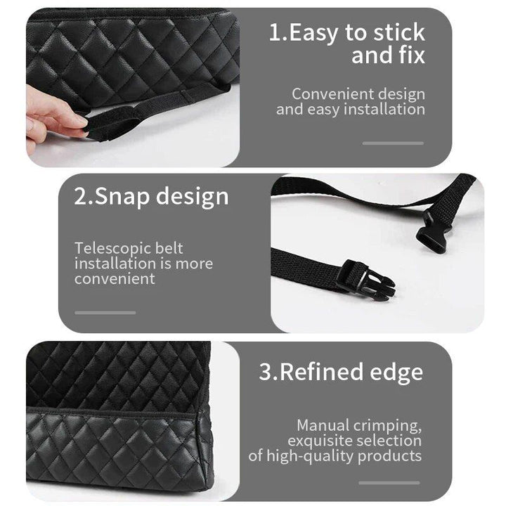 Luxury Leather Car Seat Organizer