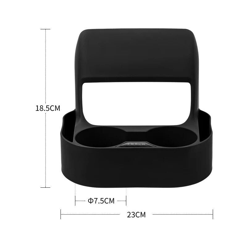 Multi-Function Rear Seat Air Vent Cup Holder for Tesla Model 3 & Model Y (2019-2023)