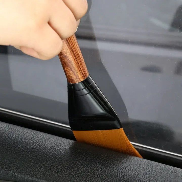 Cleaning Brush Wood Handle Tools Car Interior