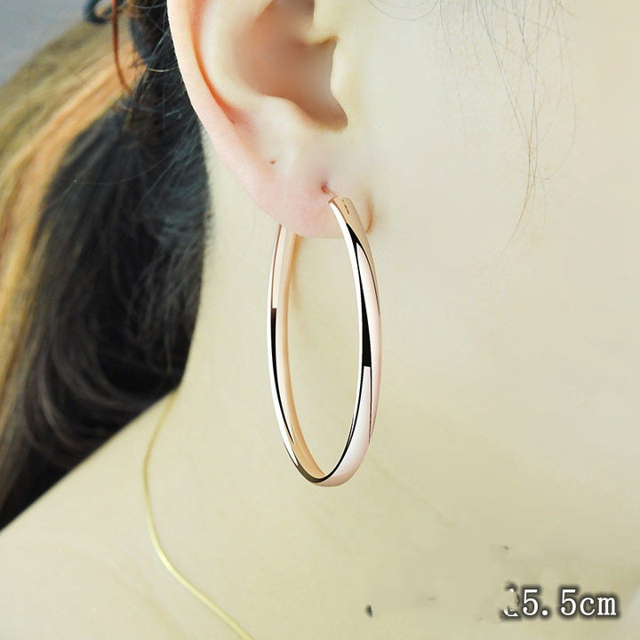 Temperament Fashion Colored Silver Earring Personality