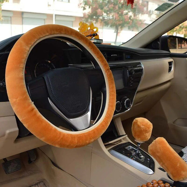 Car Steering Wheel Plush Cover