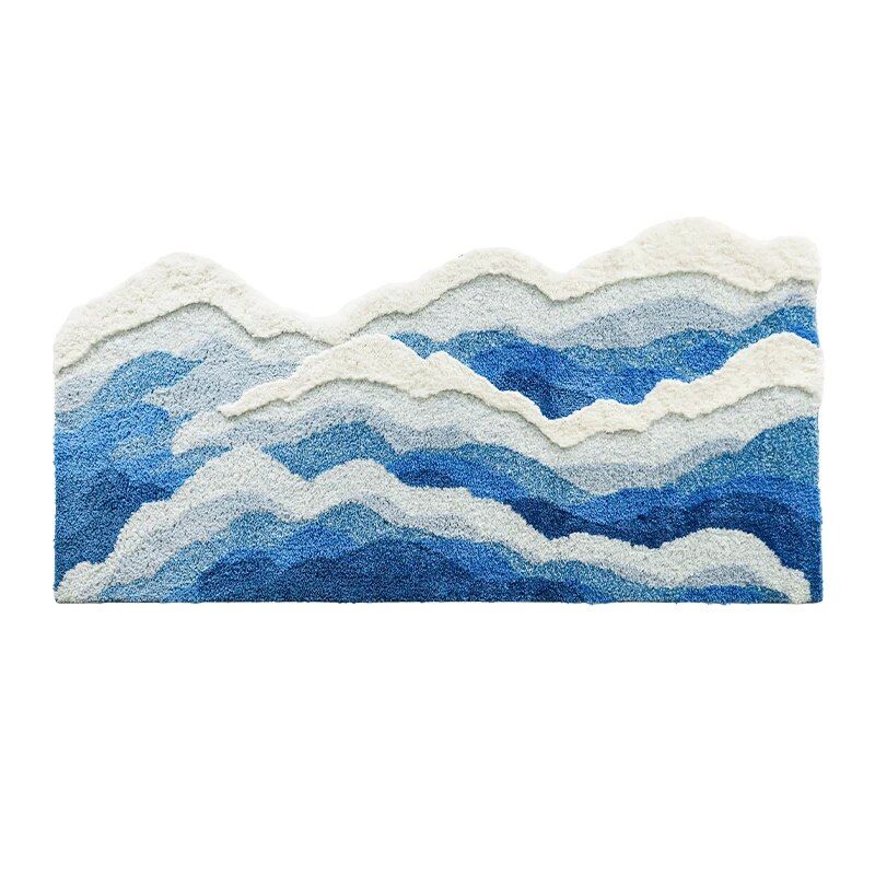 Aesthetic Tufting Ocean Bedroom Rug