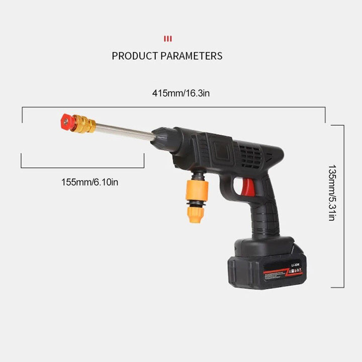 Wireless 6000mAh High-Pressure Car & Garden Washer with Foam Generator