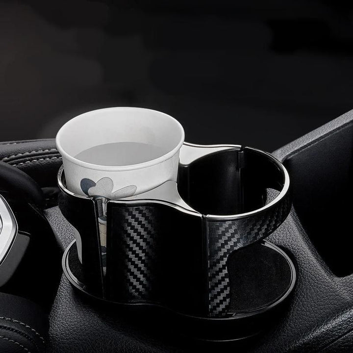 2-in-1 Universal Car Cup Holder Expander with Adjustable Base