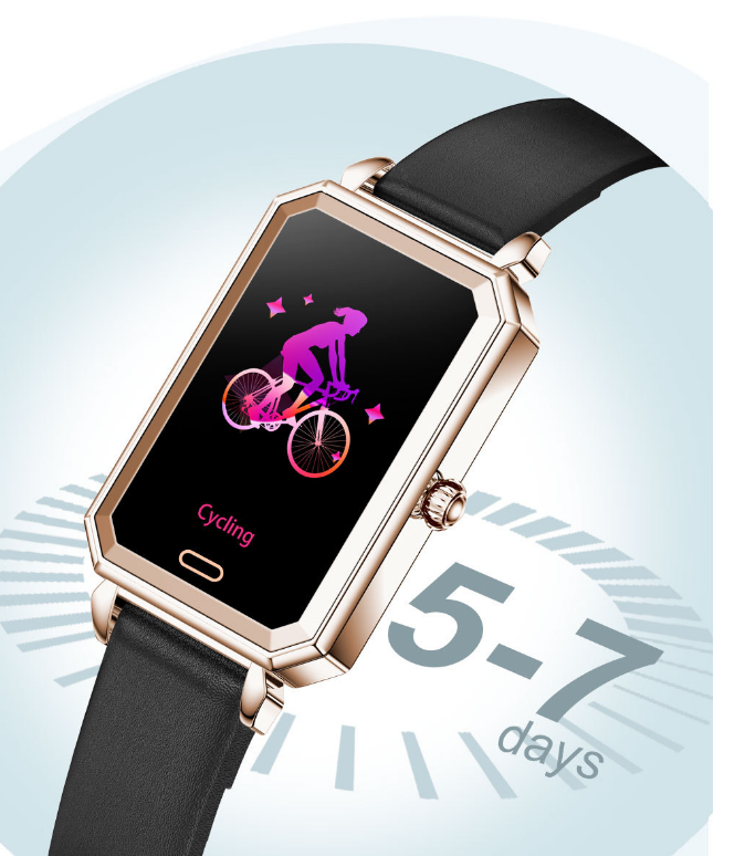 Ladies Smart Watch Heart Rate Blood Oxygen Health Monitoring