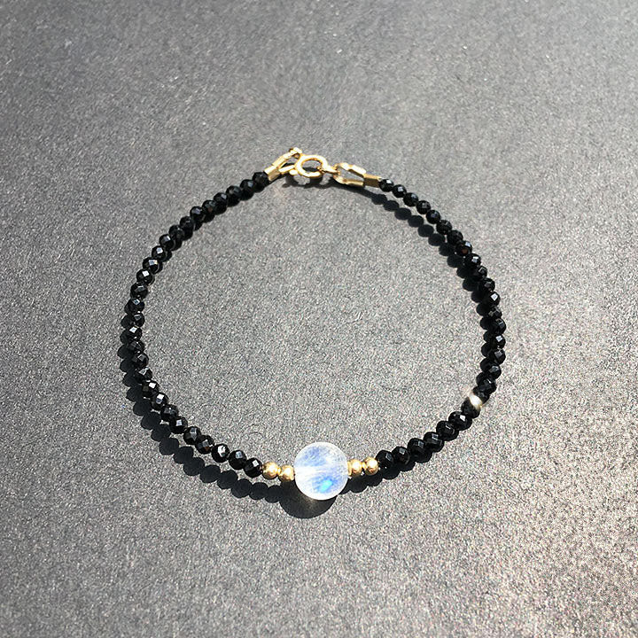 Natural Black Spinel Bracelet