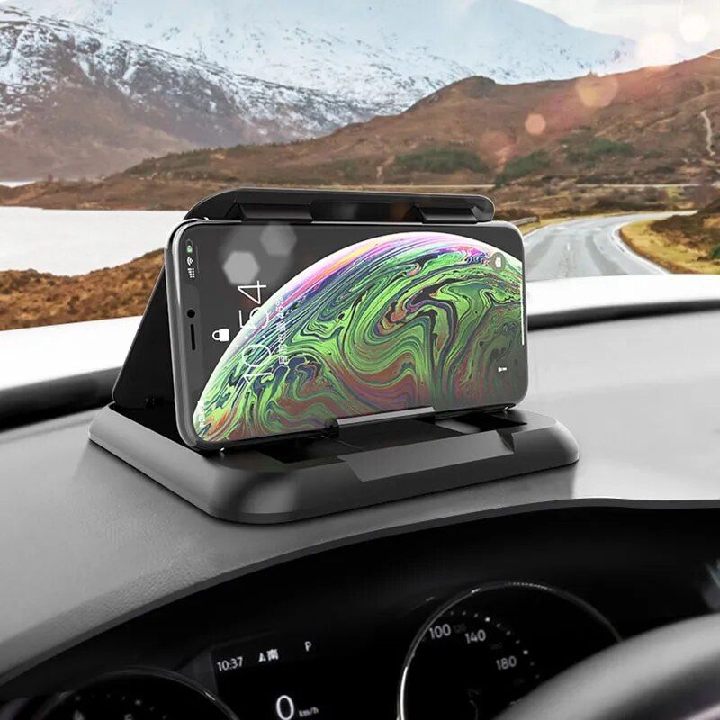 Universal Dashboard Car Phone Holder with Anti-Slip Silicone Suction