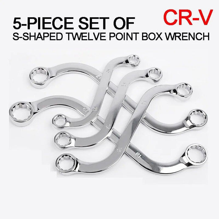 5-Piece S-Type Allen Wrench Set - Double-Ended Spanner Tool Kit