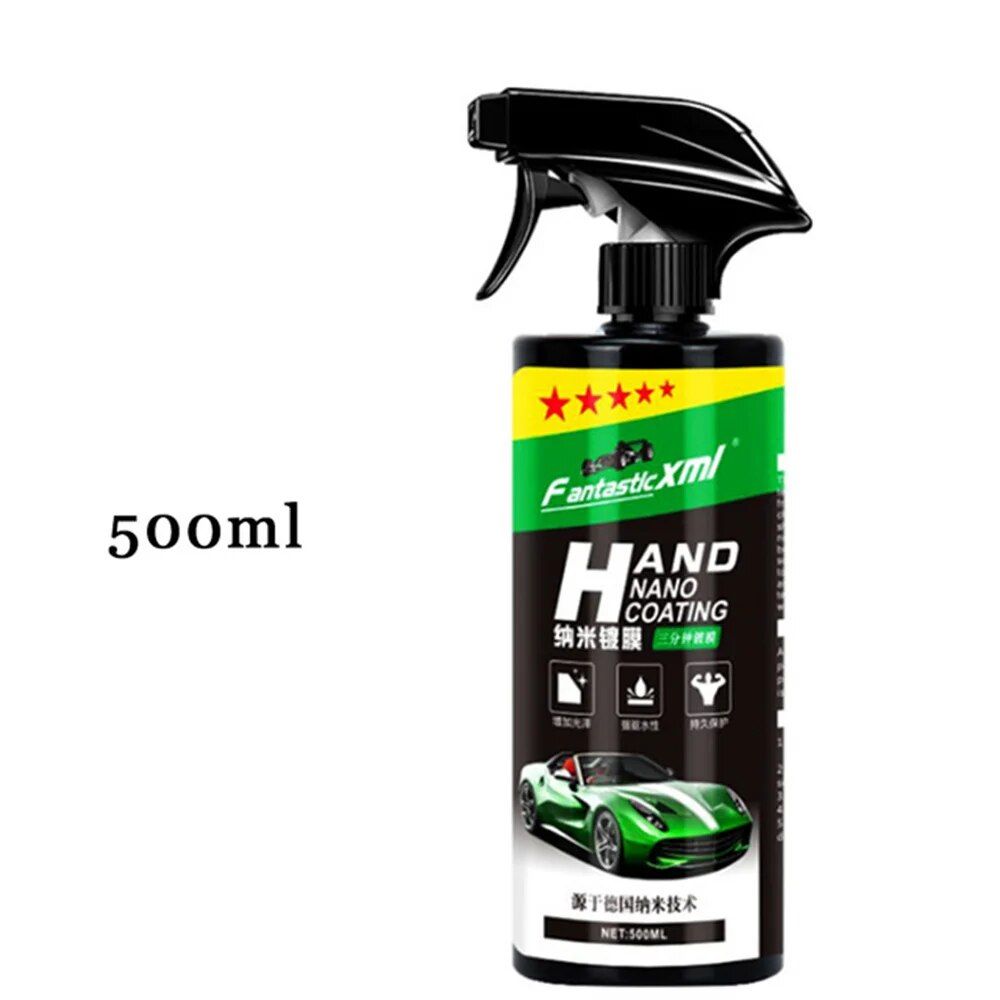 Nano Ceramic Car Coating Kit: Liquid Spray Polish Wax for Auto Detailing