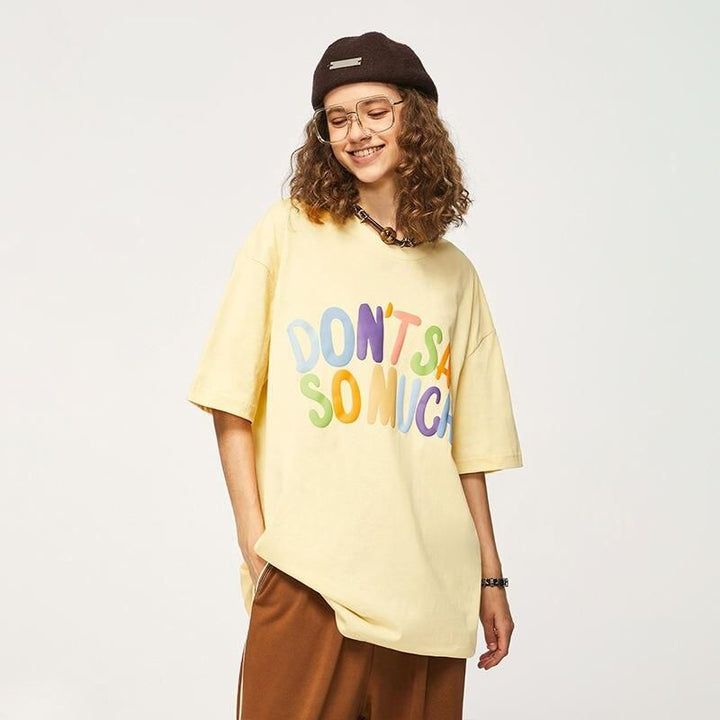 Trendy Oversized Cotton T-Shirt