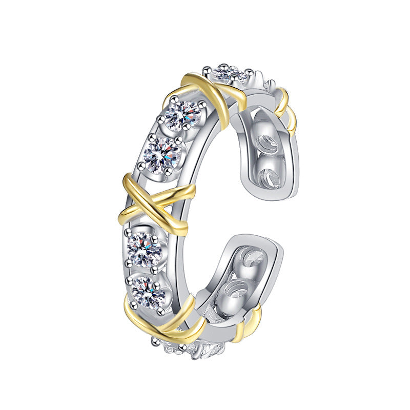 Fashion Sterling Silver Diamond Ring