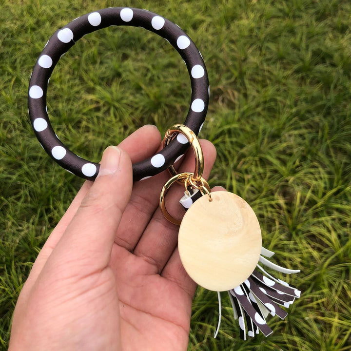 Leather Bracelet Year Of The Tiger Zebra Fringe Pendant Bracelet