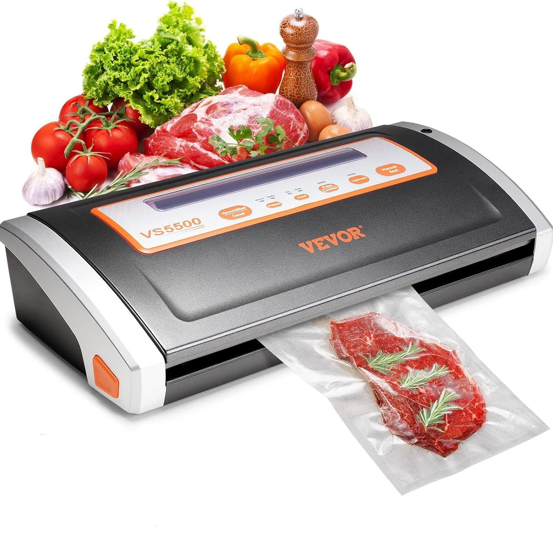 Multi-functional Automatic Vacuum Sealer Machine with Built-in Cutter for Food Preservation