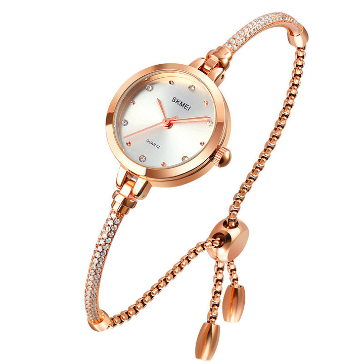 Fashion Bracelet Style Ladies Quartz Net Red Small Green Rose Gold Trendy Watch