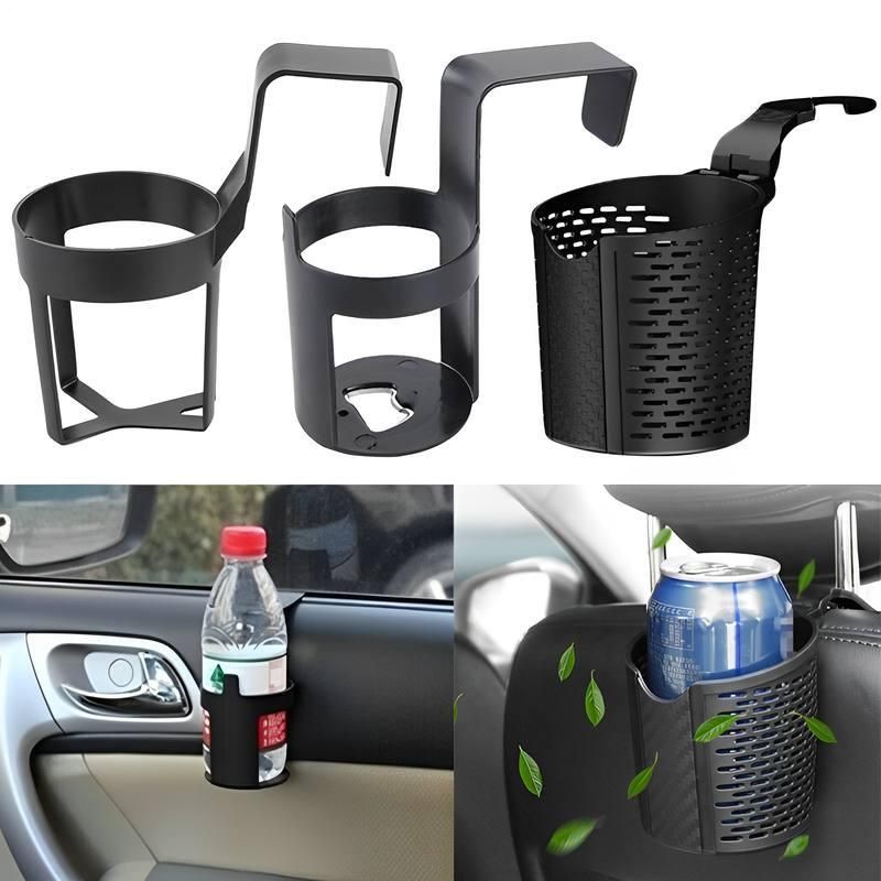 Modern Universal Car Cup Holder & Multi-Storage Organizer