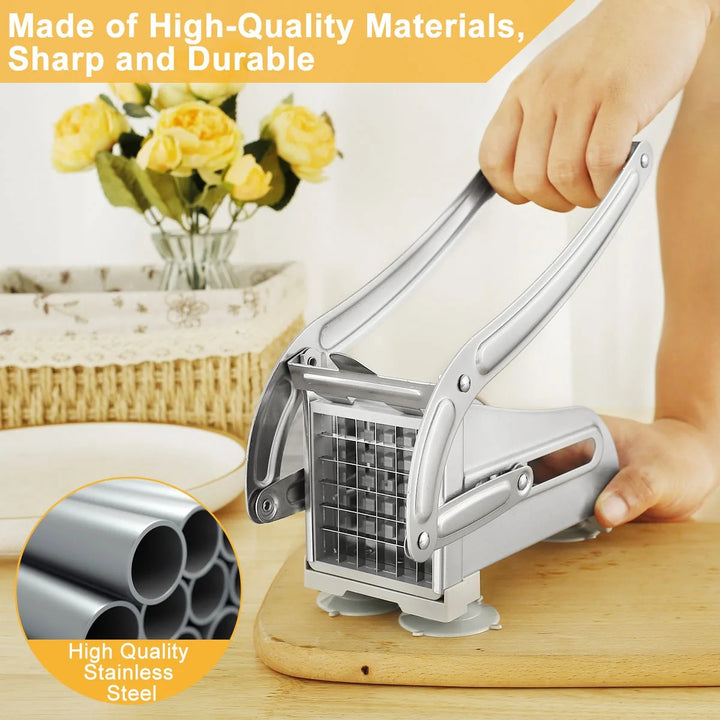 Stainless Steel Vegetable and Fruit Cutter - Multifunctional Manual Potato Slicer