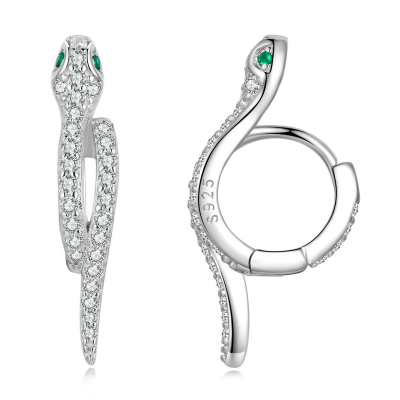 Fashion Platinum Plated Zircon Earrings