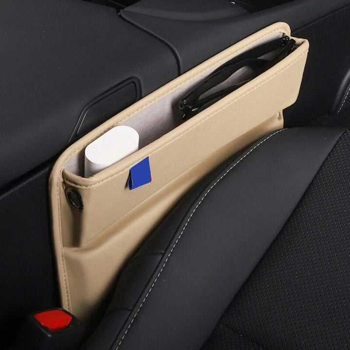 Luxurious Leather Vehicle Seat Gap Organizer