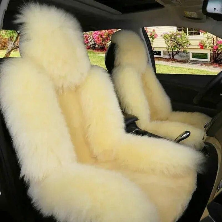 Luxurious Winter Wool Car Seat Cushion for Cold Seasons