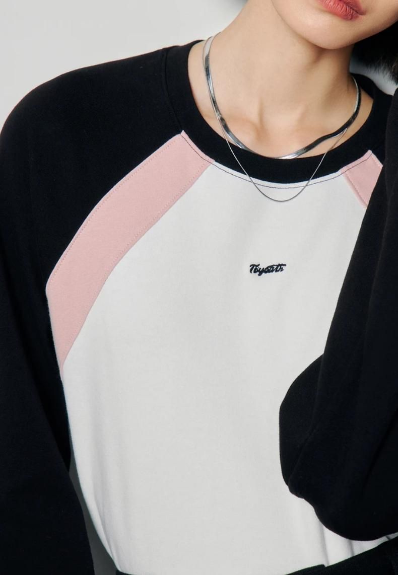 Spring Long Sleeve O-Neck Loose Tee