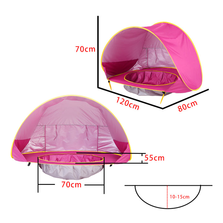 Portable Baby Beach Tent with UV Protection and Mini Pool