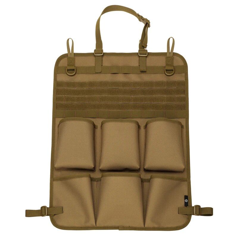 Multifunctional Camo Car Seat Back Organizer - Tactical Storage Bag with MOLLE System
