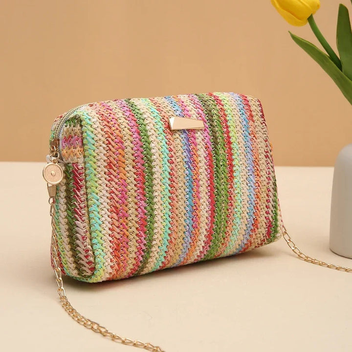 Rattan Knitting Women Straw Bag