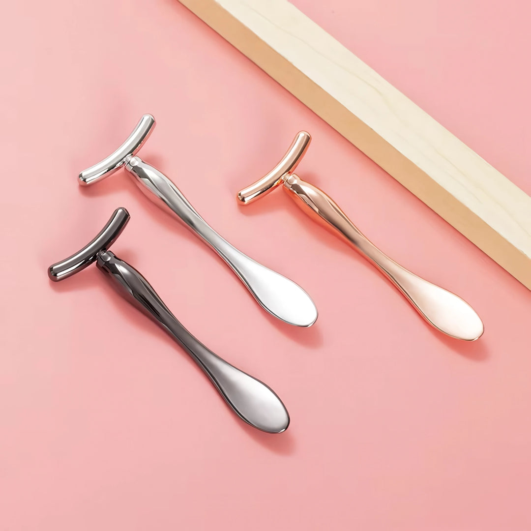 Metal Eye Cream Applicator Roller & Facial Massager – Reduce Puffiness & Wrinkles