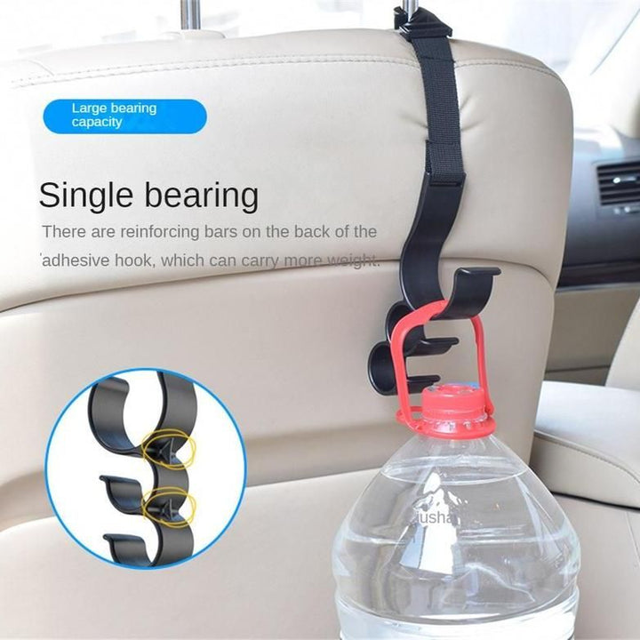 Universal Adjustable Car Seat Storage Hooks - Heavy Duty Organizer Hangers