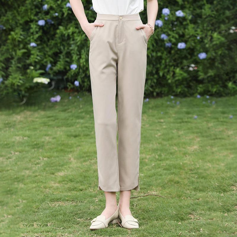 Women's Straight Ankle-Length Blazer Pants