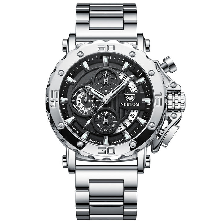 Thick Luminous Waterproof Men's Quartz Watch