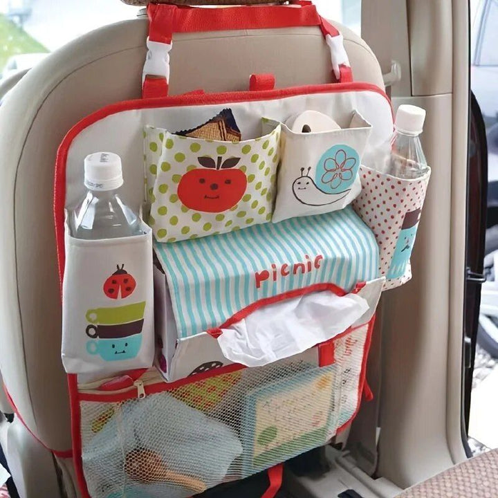 Large Car Seat Back Organizer for Kids