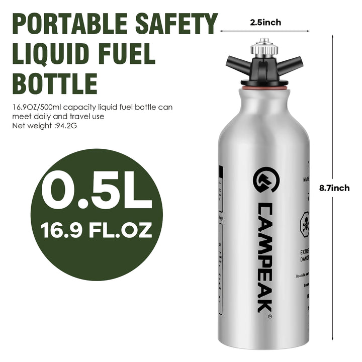 Portable liquid Fuel Aluminum Bottle