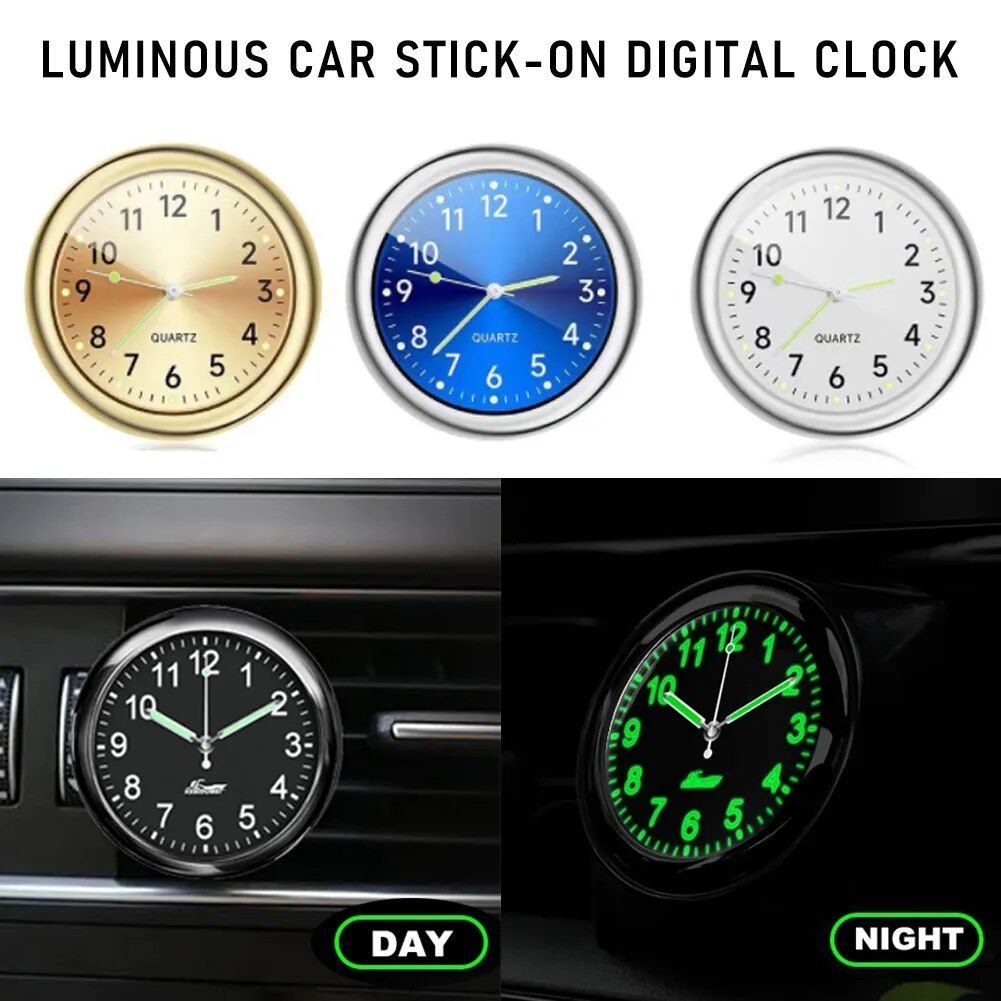 Waterproof Dashboard Timepiece for Car, Motorcycle & Bicycle with Sapphire Glass