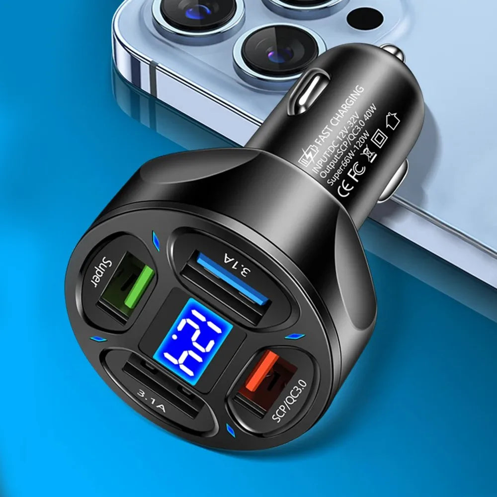 3 Ports USB Car Charger