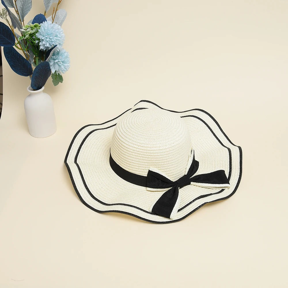 Bowknot Straw Sun Hat