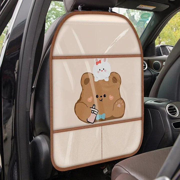 Waterproof Cartoon Car Seat Back Protector for Kids