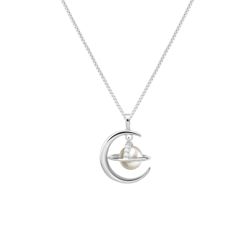 Light Luxury Colorful Silver Clavicle Necklace