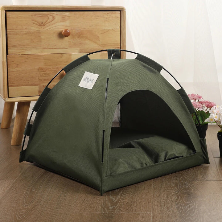 Winter Clamshell Kitten Tent: Cozy Cat Bed & House