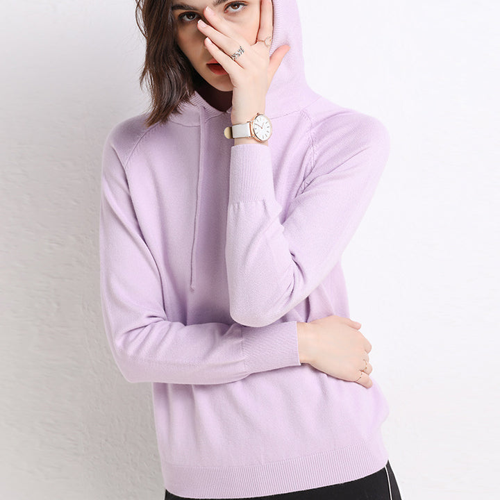 Women's Thin Sweater Hooded Sweater