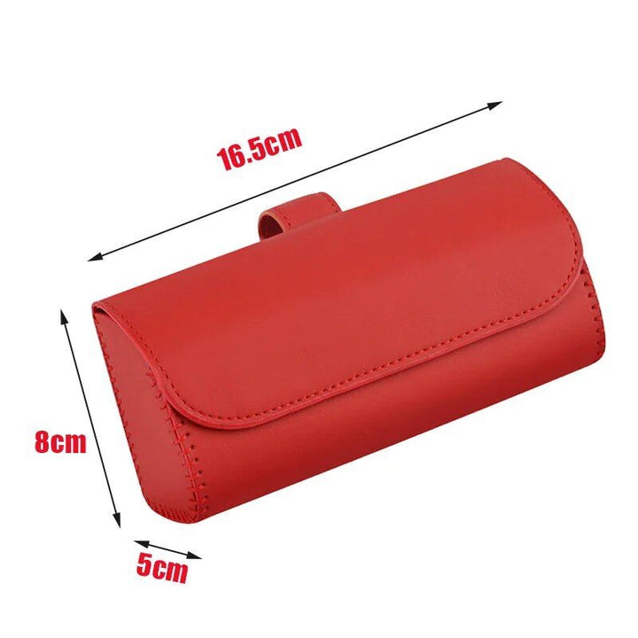 Luxury Car Sun Visor Organizer with Sunglasses Clip & Ticket Holder