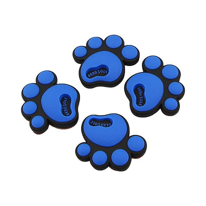 Car Door Edge Silicone Protectors with Cartoon Footprint Design