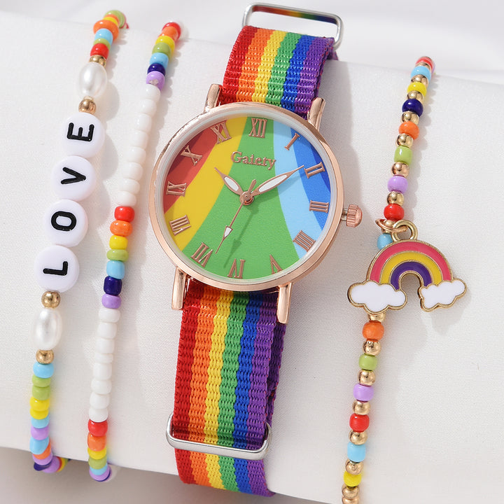 Fashion Rainbow Quartz Women's Wristwatch