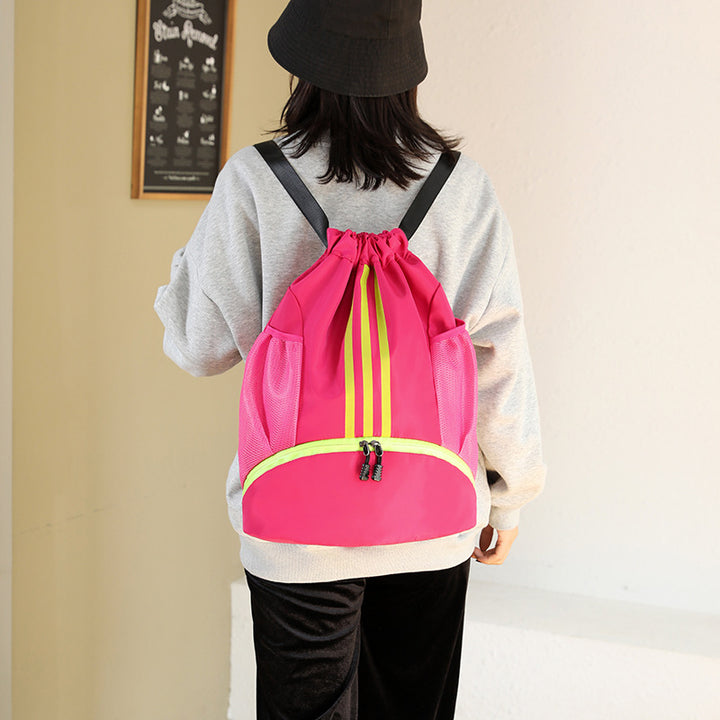 Women's Fashionable Drawstring Bag For Travel Backpack