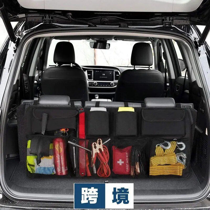 Large-Capacity Car Trunk Organizer Universal Fit Mesh Storage Bag