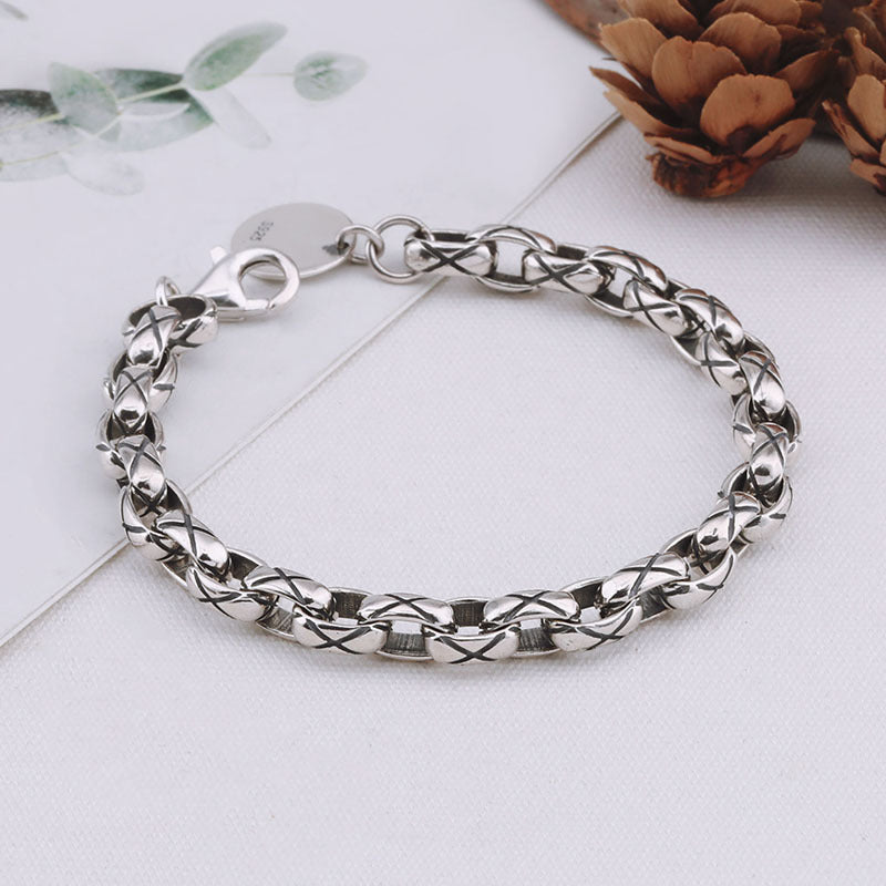 Women's Silver Trendy Fashion Personalized Bracelet