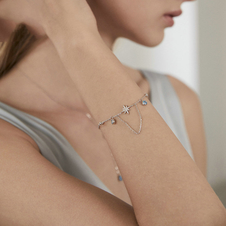 Women's Fashion Elegant Silver Geometric Bracelet