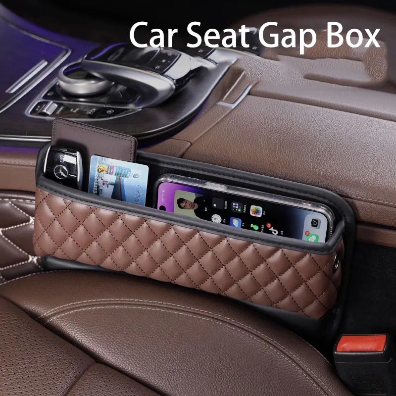 Universal Car Seat Gap Organizer – Storage Pocket Box for Vehicle Side Seats
